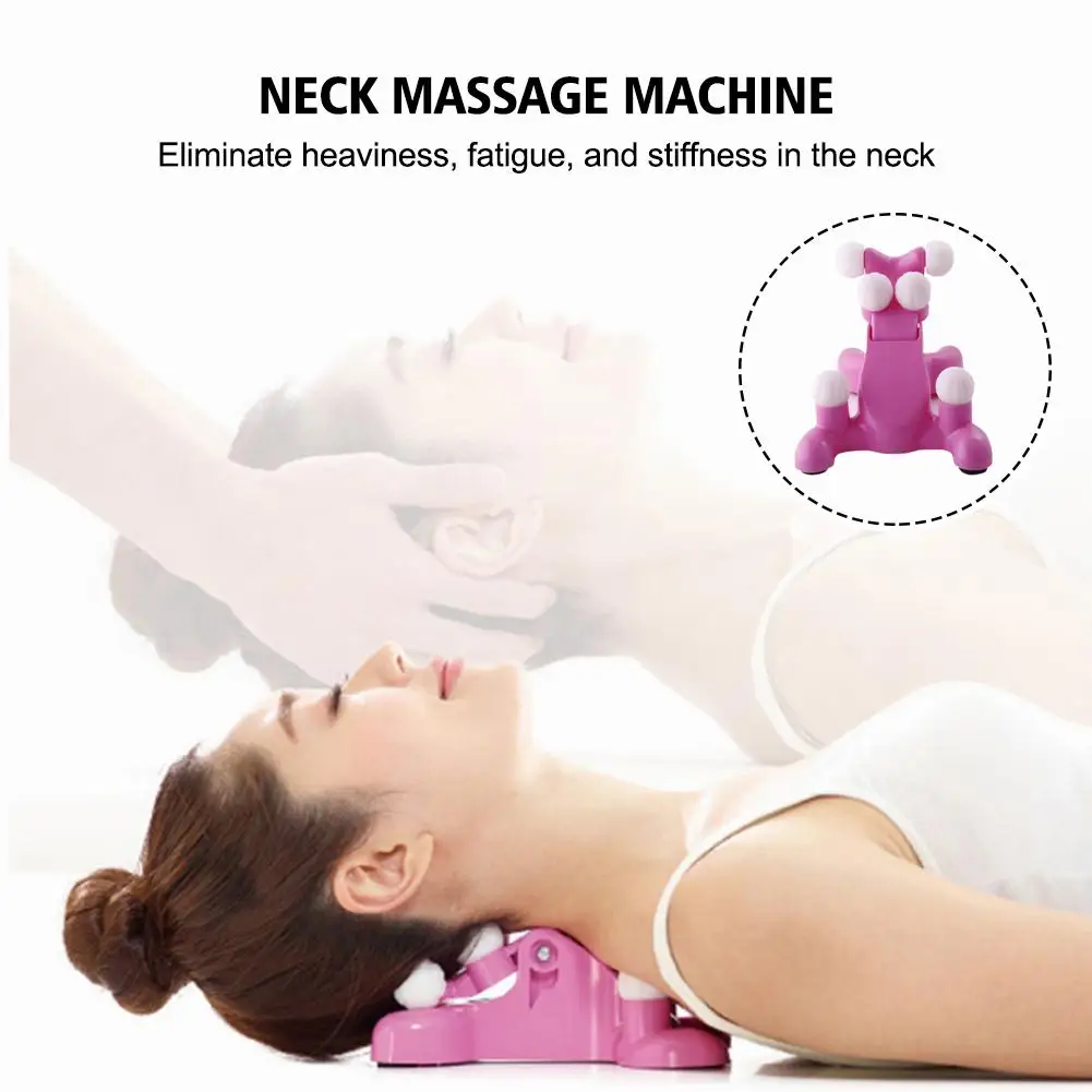 1 Stuks Cervicale Massager Rode Cervicale Corrector Lichaamsverzorging Voor Nekbeenpaitienten Massage Thuis Vrijetijdsmassage Apparatuur R3k4