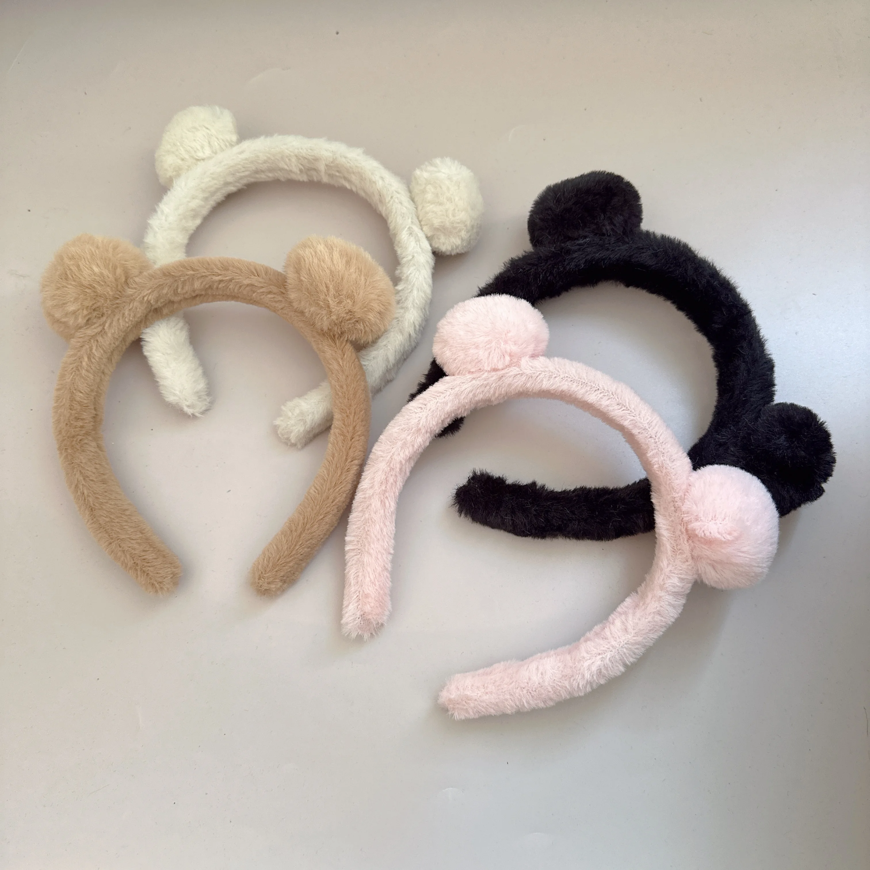 Lady Fresh and Cute Face Hair Band Net Red Cartoon Funny Plush Head Band Small Frog Hair Accessories