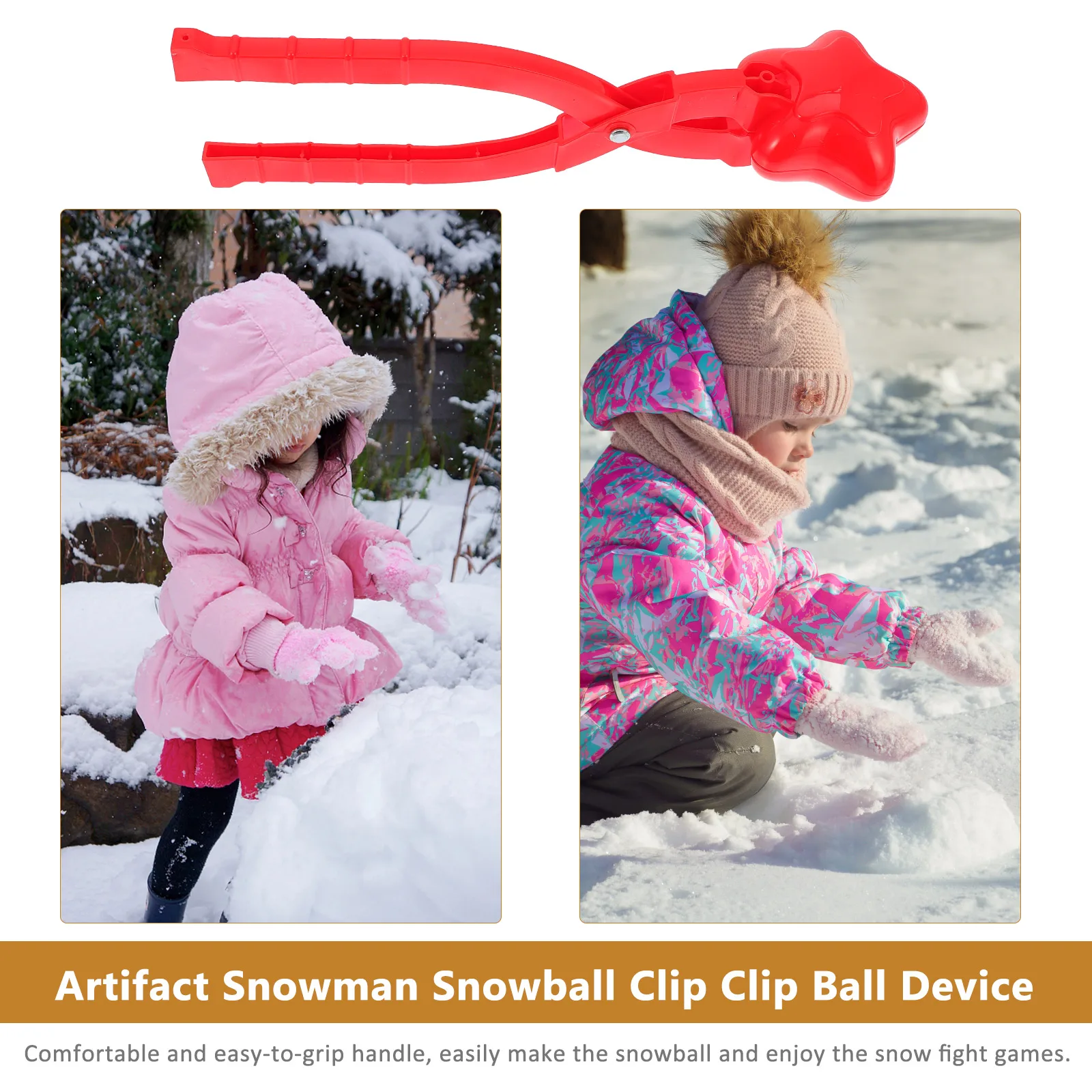 

Snowball Clip Clamp Tool Toy Toys Playing with Clips Outdoor for Kids
