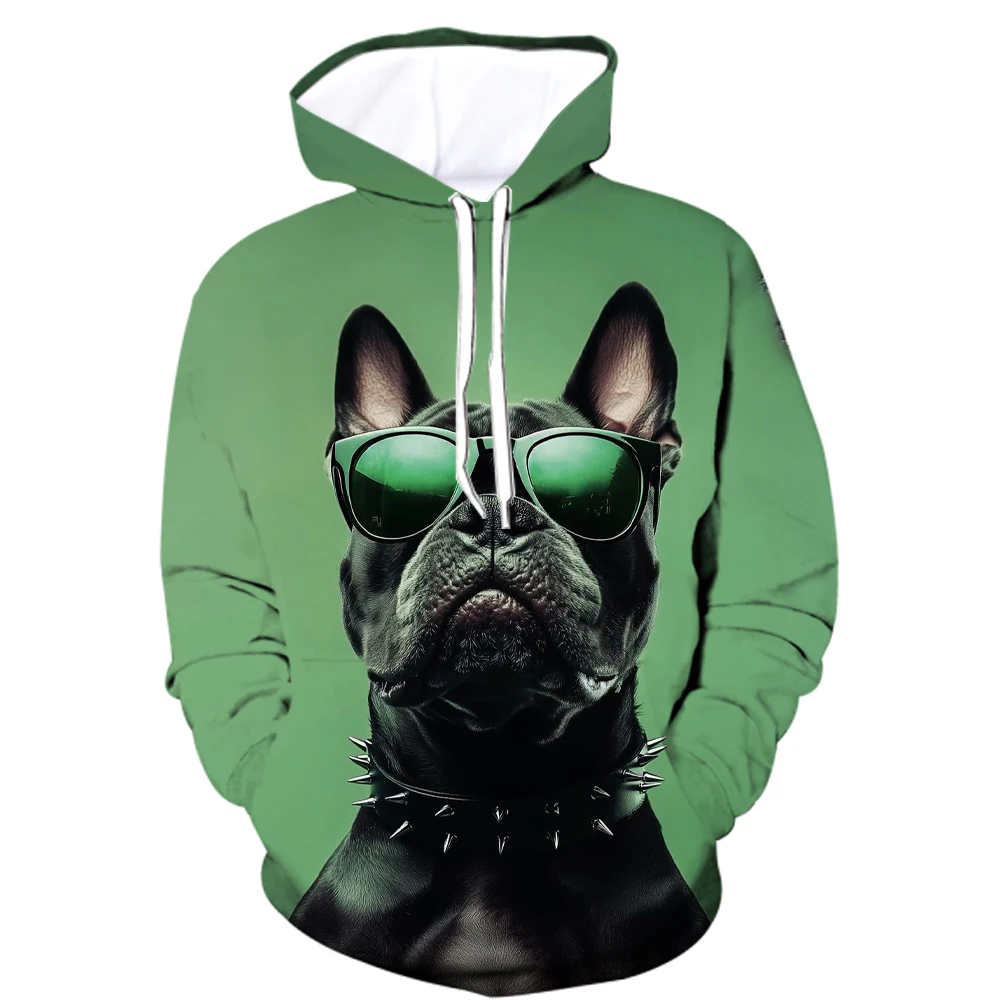 3D Print Cool Dogs Graphic Hoodies Funny Animal Pattern Oversize Comfortable Hooded Clothes Autumn Winter Long Sleeve Unisex Top