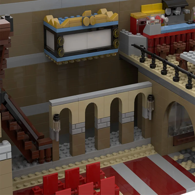 2404 pièces Blocs de construction modulaires personnalisables MOC DIY, Modèle Gare Grand Palais de la série City Street 10232, Jouet pour garçon, Cadeau d'anniversaire