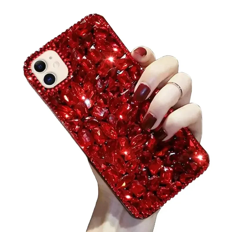 

Чехол для мобильного телефона 3D Diamonds для iPhone, Кристаллы ручной работы, блеск, новый, роскошный, 15, 11, 12, 13, 14 Pro Max