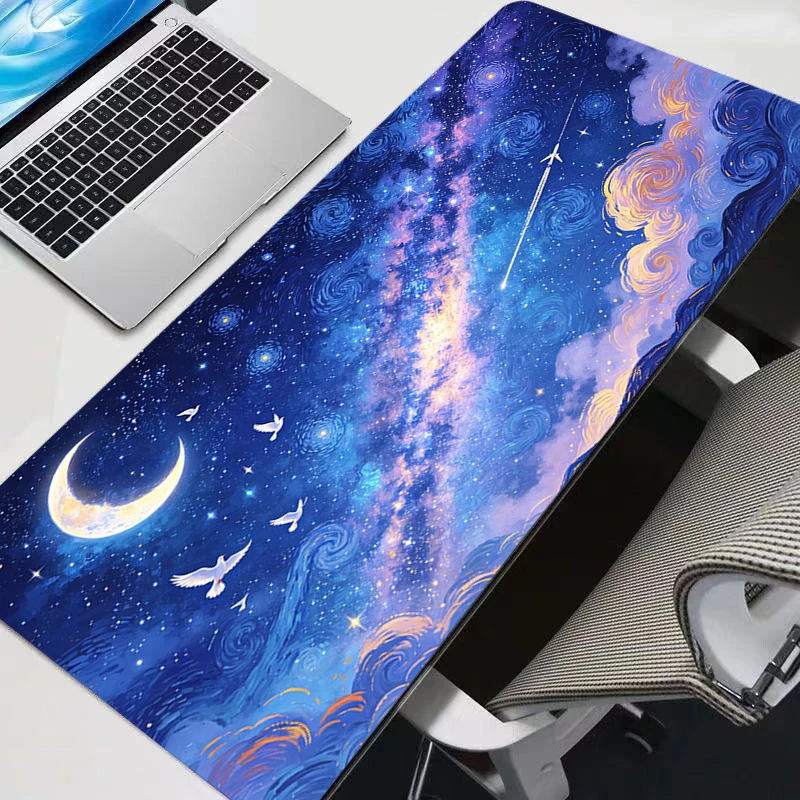 Mouse Pad Abstract Oil Painting Professional E-sports Gamers Speed Pc Gaming Rubber Keyboard Notbook Desk Mat Mousepad 800X300