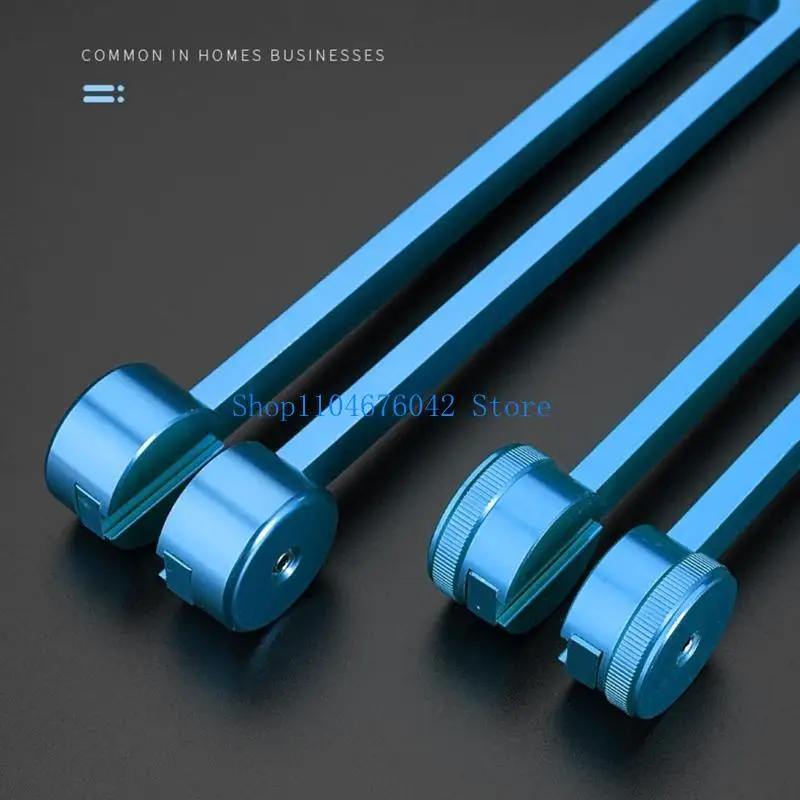 652F Tuning Fork 128 Hz Tuning Fork with Pouch Hammer Repair Wrench Non-Magnetic Aluminum Alloy Tuning Fork Professional