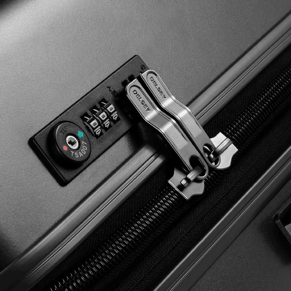 Expandable Hardside Spinner Luggage 21 Black, Titanium Paris Carry-On