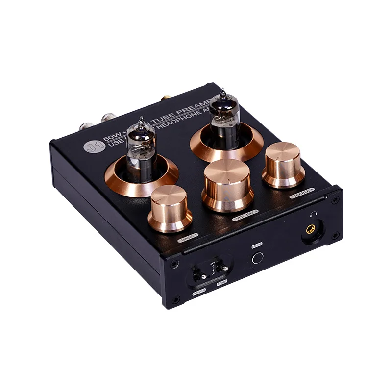 In Stock Bluetooth 50W * 2 Tube Amplifier 2.0 Channel Vacuum USB Stereo HiFi Home Audio Digital Class D Power Headphone Amp