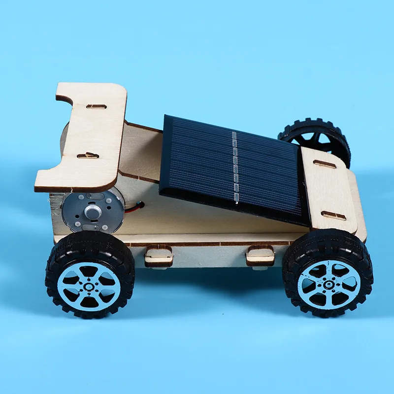 Modelo de experimento científico de coche Solar, tecnología artesanal hecha a mano para niños, material didáctico de vapor de pequeña producción