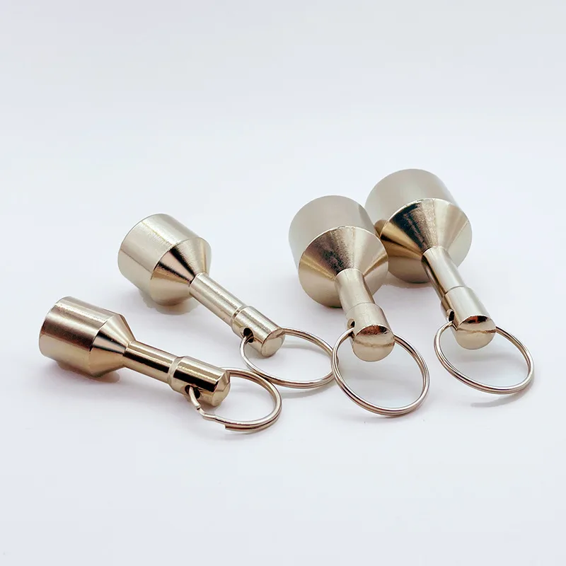 NdFeB Strong Magnetic Keychain Magnetic Weight Pendant Magnetic Buckle, Stainless Steel Magnet Round Ring Permanent Magnet