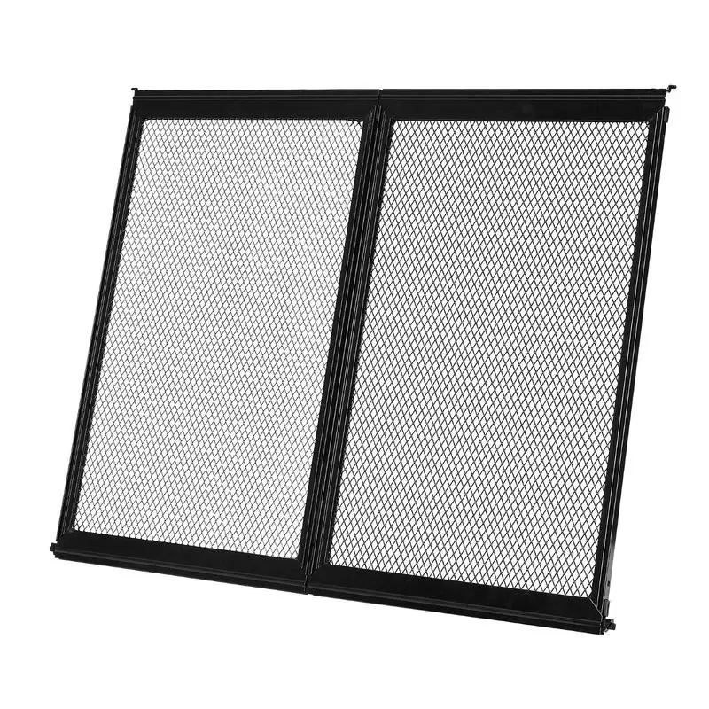 

Free Shipping-RV Screen Door Protector, 24.5 x 20 inch Door Grille, Easy to Install and Disassemble, Reinforced Breathable Protective Mesh, Aluminum Alloy Camper RV Entry Protector for Pet Protection, Black