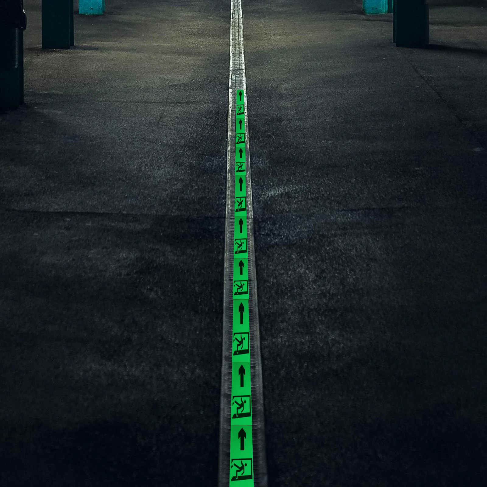 1 Roll Night Glow Tape For Safety Path Self-Illuminating Warning Sticker Luminous Facility Direction Sign Caution Decal