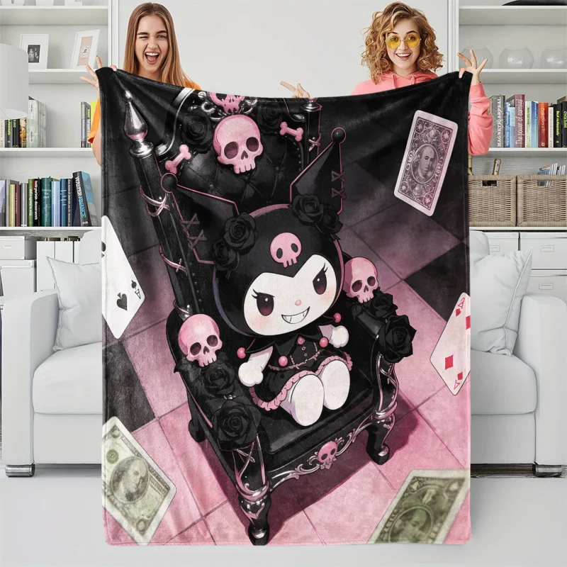 

Sanrio Kuromi Cartoon Curtains, Cute Blackout Window Drapes for Kids Girls Bedroom Living Room Home Decor