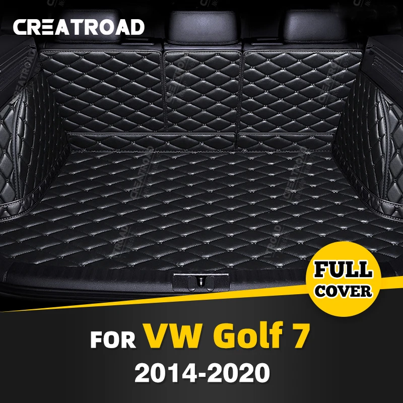 

Auto Full Coverage Trunk Mat For VOLKSWAGEN VW Golf 7 2014-2020 19 18 17 16 15 Car Boot Cover Pad Interior Protector Accessories