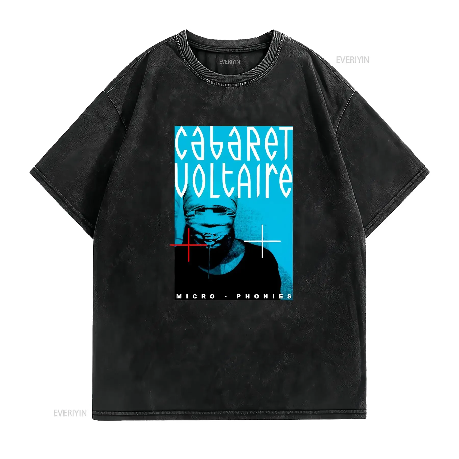 Cabaret Voltaire Micro Phonies Synthpop Punk Rock T Shirt Cult Movie 2408 vintage Washed designer clothes Stylish  vintage