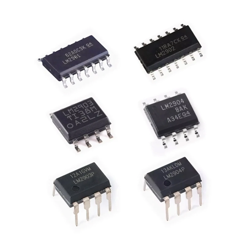 LM2901DR LM2902DR SOP-14 LM2903DR LM2904DR SOP-8 LM2903P LM2904P DIP-8 IC chip 5PCS