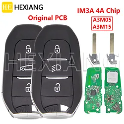 HE Original PCB IM3A 4A Chip A3M05/M3M15 Universal 433MHz sin llave Go llave de Control remoto de coche para Peugeot 508 5008 Citroen Opel