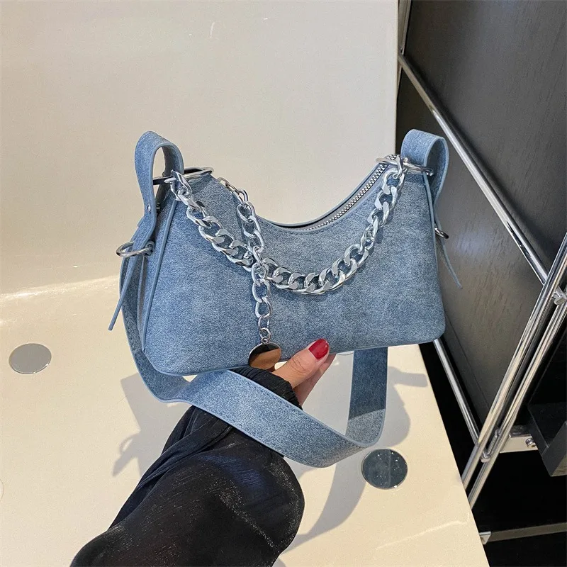 

Новая модная женская повседневная сумка-полумесяц из искусственной кожи однотонного цвета, на одно плечо, в ковбойском стиле, через плечо, на пояс