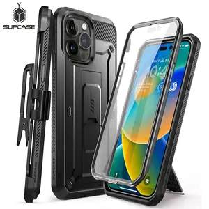 Bilashmart SUPCASE iPhone 14 Pro Max Case 6.7 (2022) UB Pro Body Rugged Holster Cover with Built in Screen Protector Kickstand
