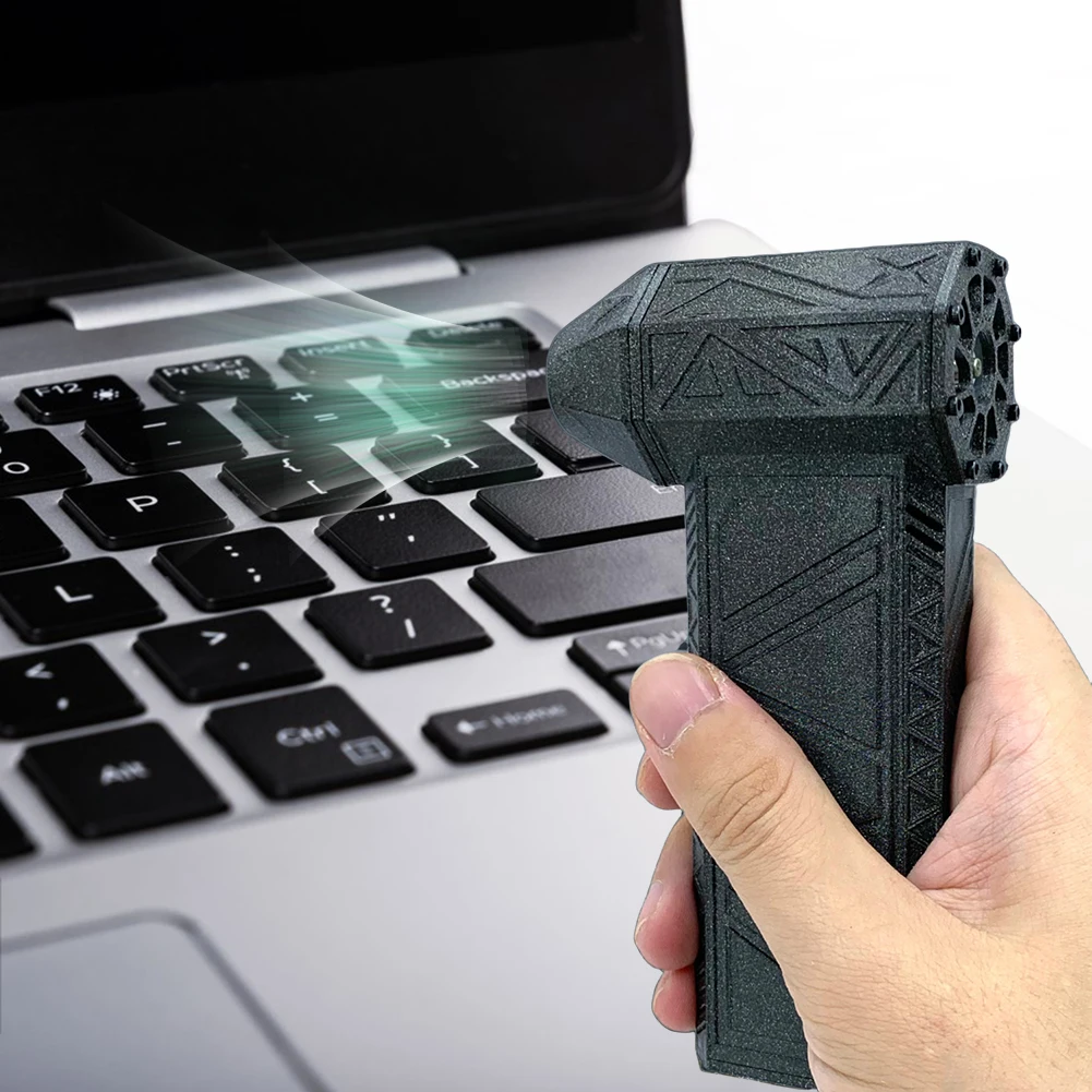 توربو مروحة عنيفة سرعة قابل للتعديل مروحة صغيرة 110000 دورة في الدقيقة مروحة توربو محمولة 45 متر/الثانية أضواء LED منظف لوحة مفاتيح الكمبيوتر