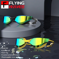 Professional Coated Swim Goggles Adult Men Women Anti-Fog UV Protection Adjustable Silicone HD Racing Swim Glasses
