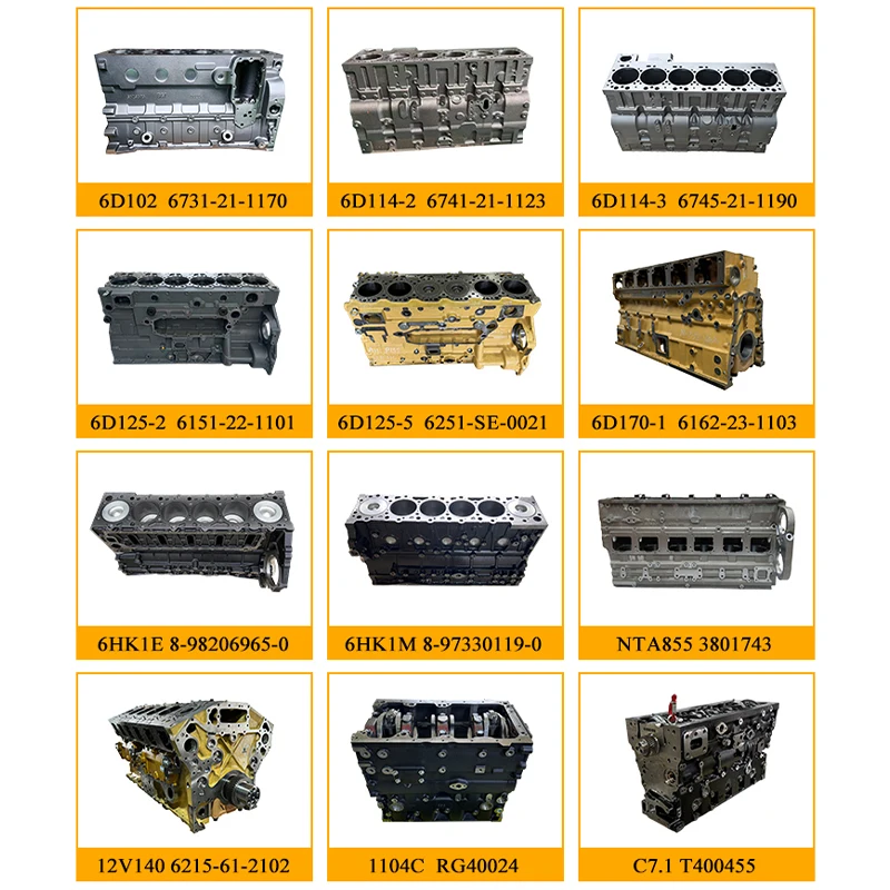 New Original Engine Expert 6D114-3 Engine Cylinder Block  Assembly 6745-21-1190