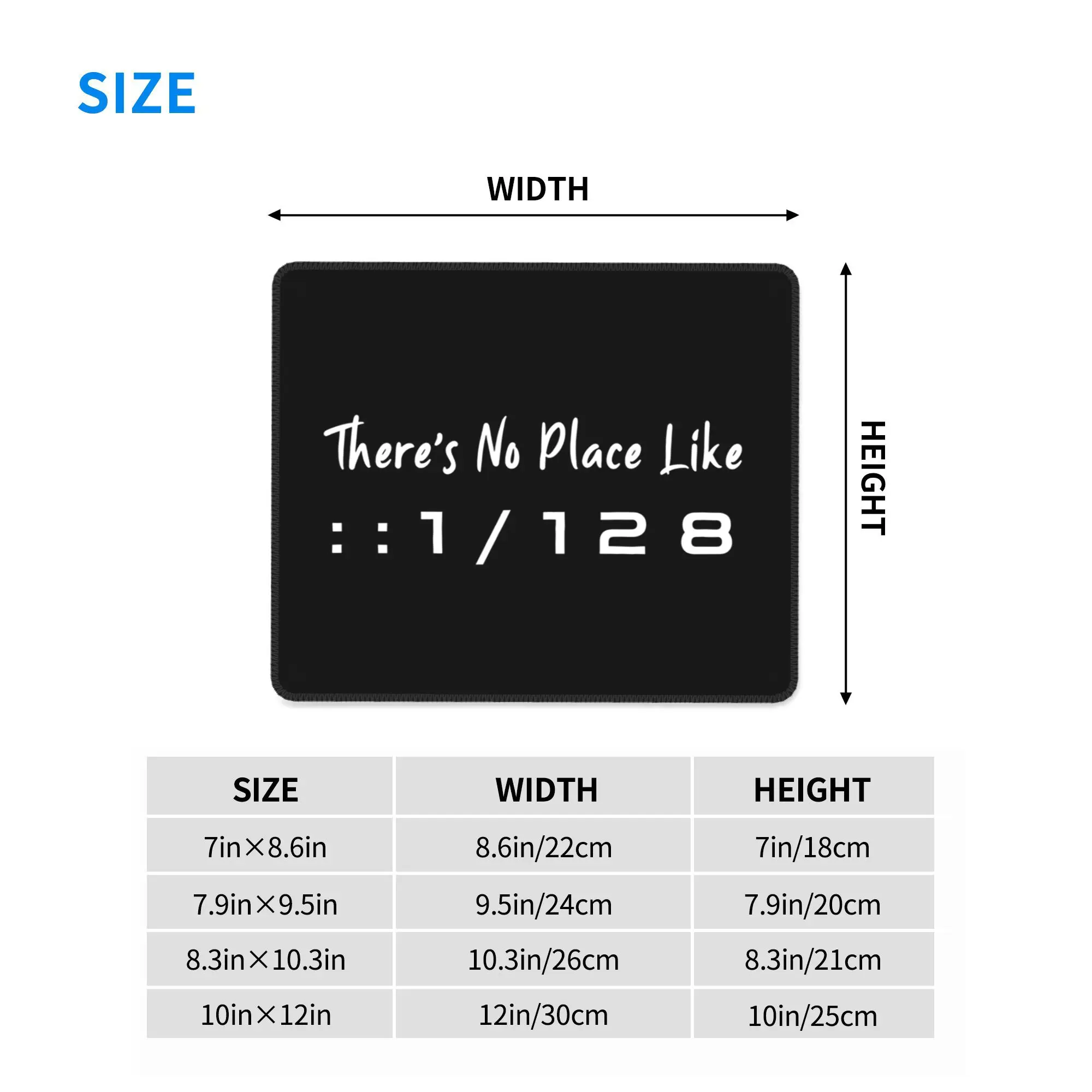 IPv6 لا مكان مثل لوحة الماوس المنزلية لوحة المفاتيح الكمبيوتر الماوس حصيرة ألعاب الكمبيوتر المحمول حصيرة مكتب الملحقات الجدول الحصير