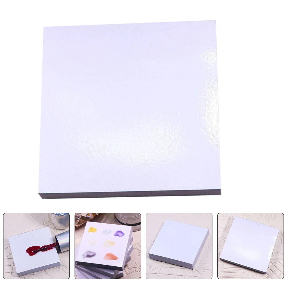

100pcs Color Mixing Disposable Paper Manicure Thick Durable Smooth Surface Nail Art Paint Boards For Salon