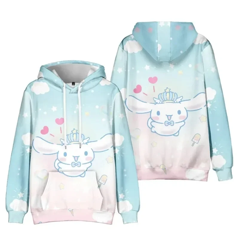 150cm Anime Cinnamoroll Big-eared Dog Cinnamon Dog Element Casual Fashion Hooded Sweatshirt The Best Gift kids clothes girl