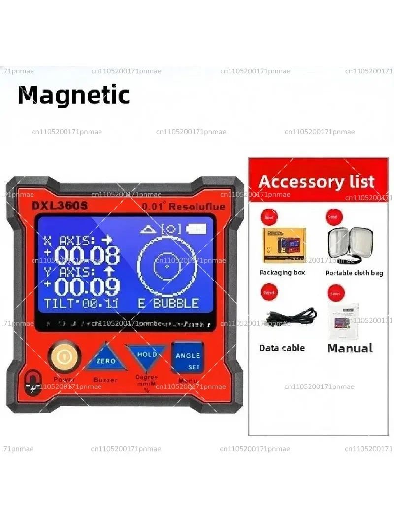 High Precision Dual-axis Digital Display Inclinometer Magnetic Level with Angle Meter for Construction And Engineering