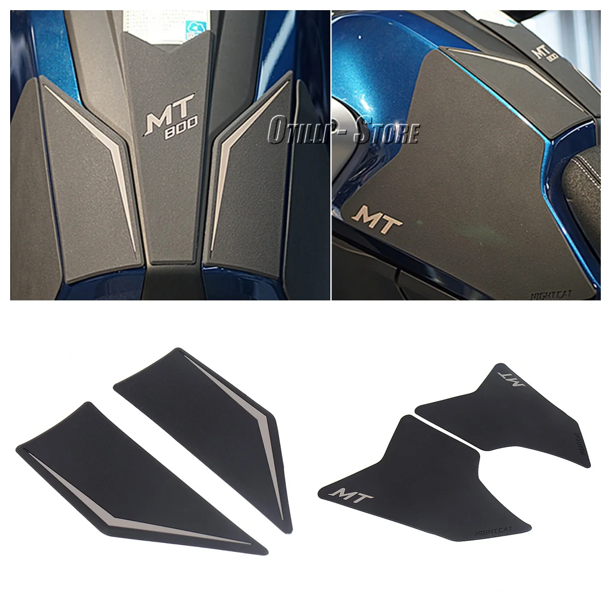 

Для CFMOTO 800MT 800 MT 800mt мотоциклетная резиновая накладка на топливный бак с логотипом, водонепроницаемая защита бензобака, нескользящая наклейка, наклейки