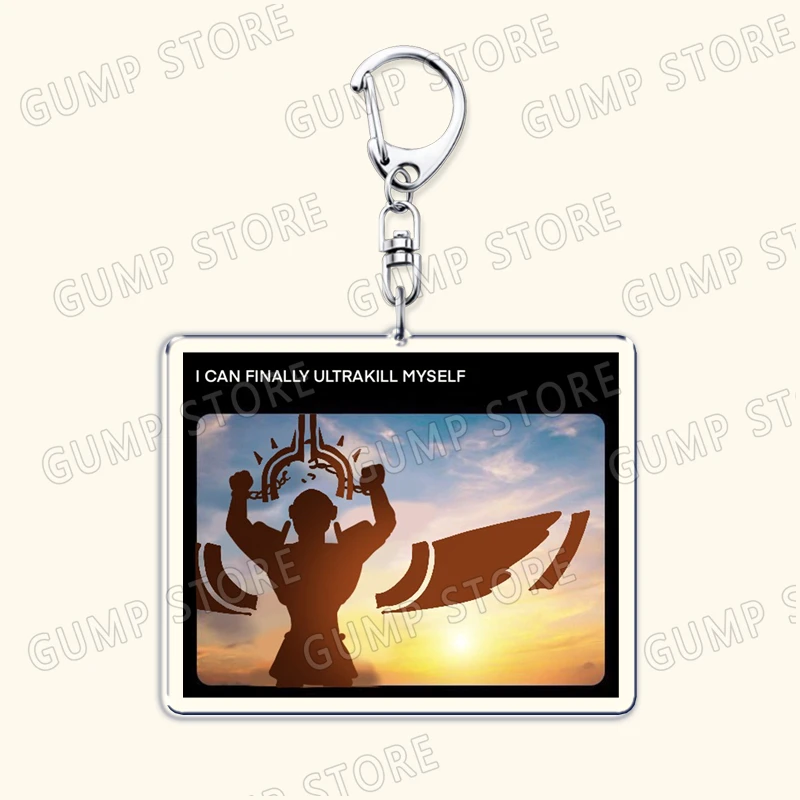 Gabriel Angel Art Keychains for Women Accessories Bag Key Chain Ultrakill Archangel Mirage Bible Religious Gifts Friends Keyring