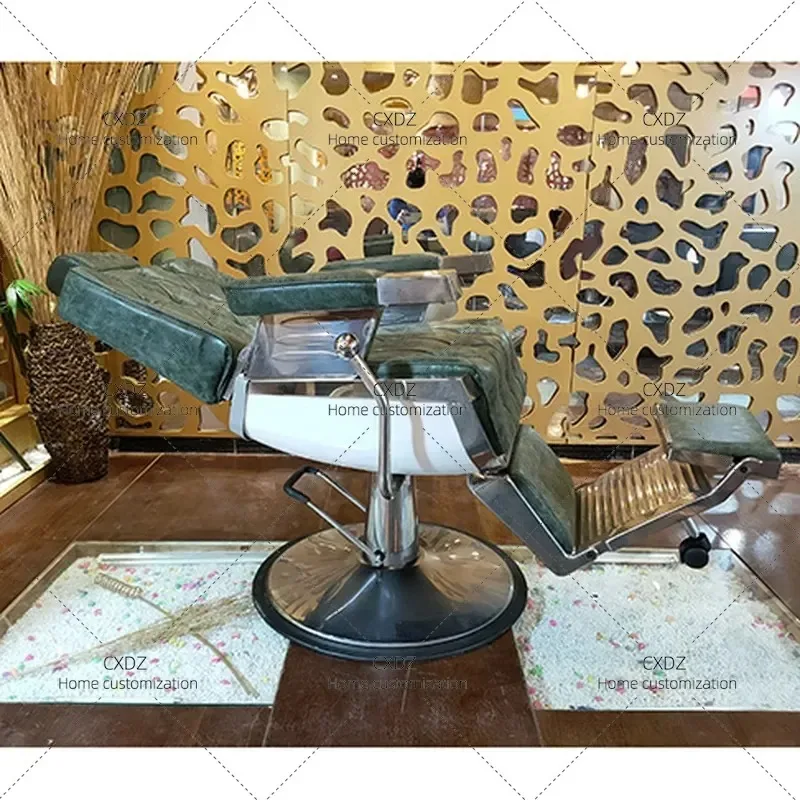 Professional Barber Chair Metal Pump Hydraulic Styling Chair Salon Furniture Modern Hairdressing Equipment for Beauty Shop