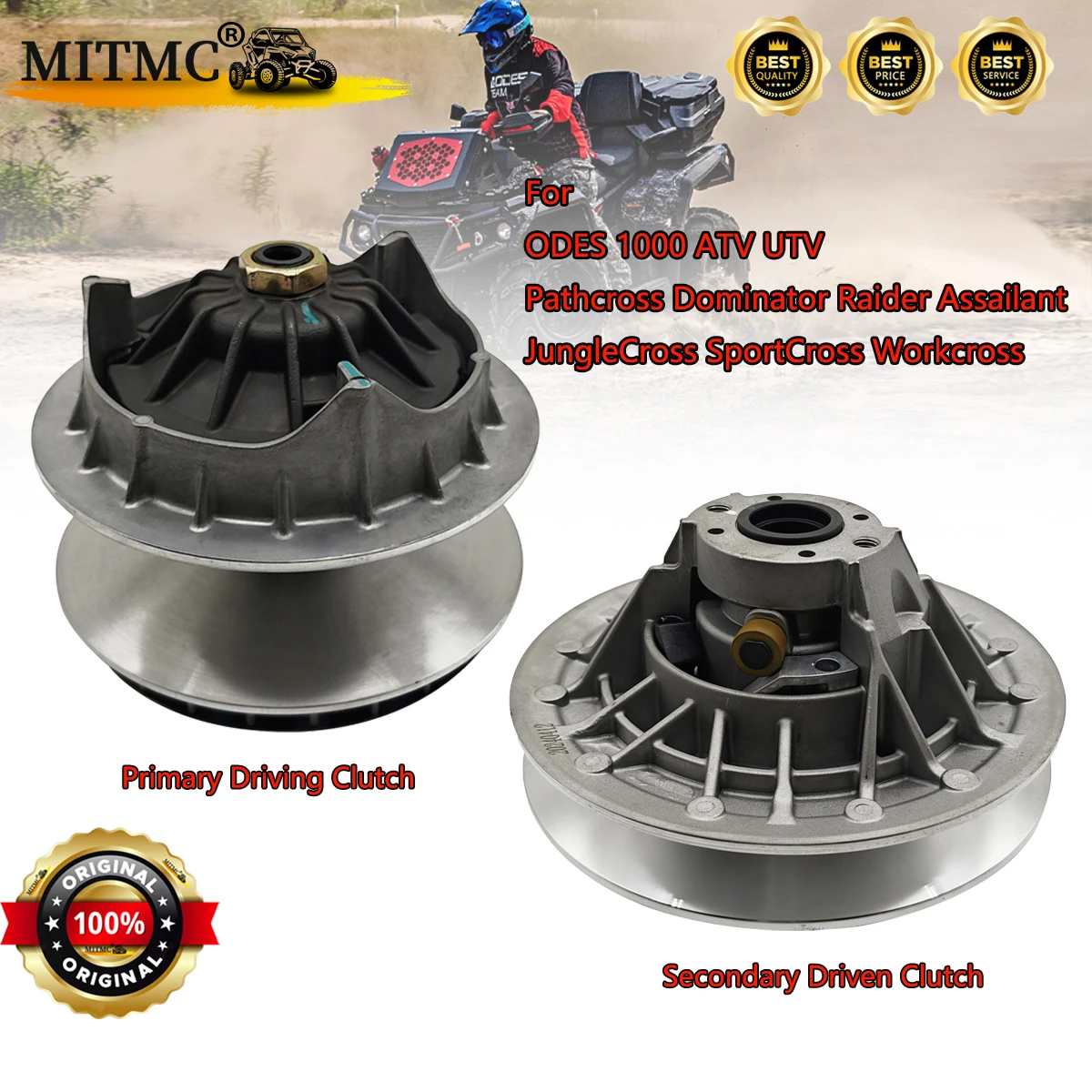 

CVT Primary Or Secondary Clutch For ODES 1000 Pathcross Dominator Raider Assailant Jungle Work ATV UTV 21050805101 21050805201