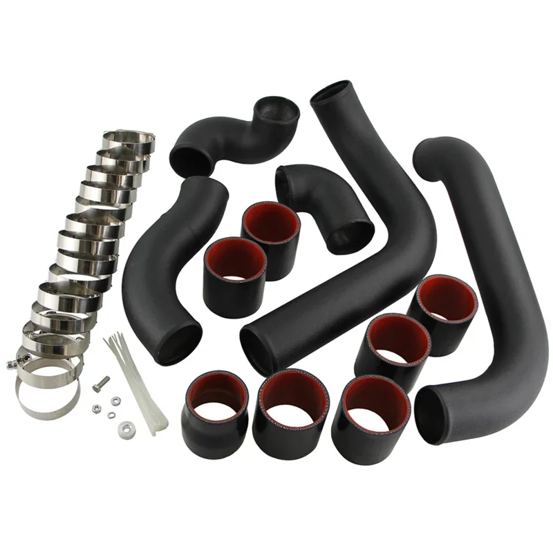 

Front Intercooler Pipe Black Fit for Toyota Chaser Cresta Mark II JZX90 92-96 JZX100 96-01 Upgrade