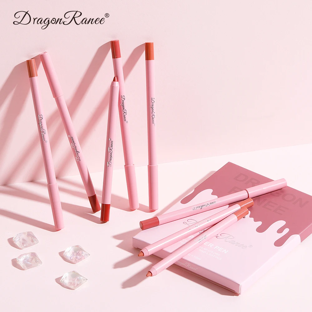 مجموعة أقلام تحديد الشفاه غير اللامعة مكونة من 12 لونًا، مقاومة للماء، تدوم طويلاً، أقلام شفاه مقاومة للتلطخ لتحديد الشفاه الدقيق وتحديدها