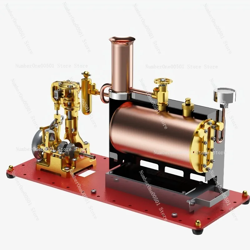 BL1K Dampfmaschinen-Modellbausatz Retro Funktionierendes Dampfschiff DIY-Montage Mechanisches Geschenk