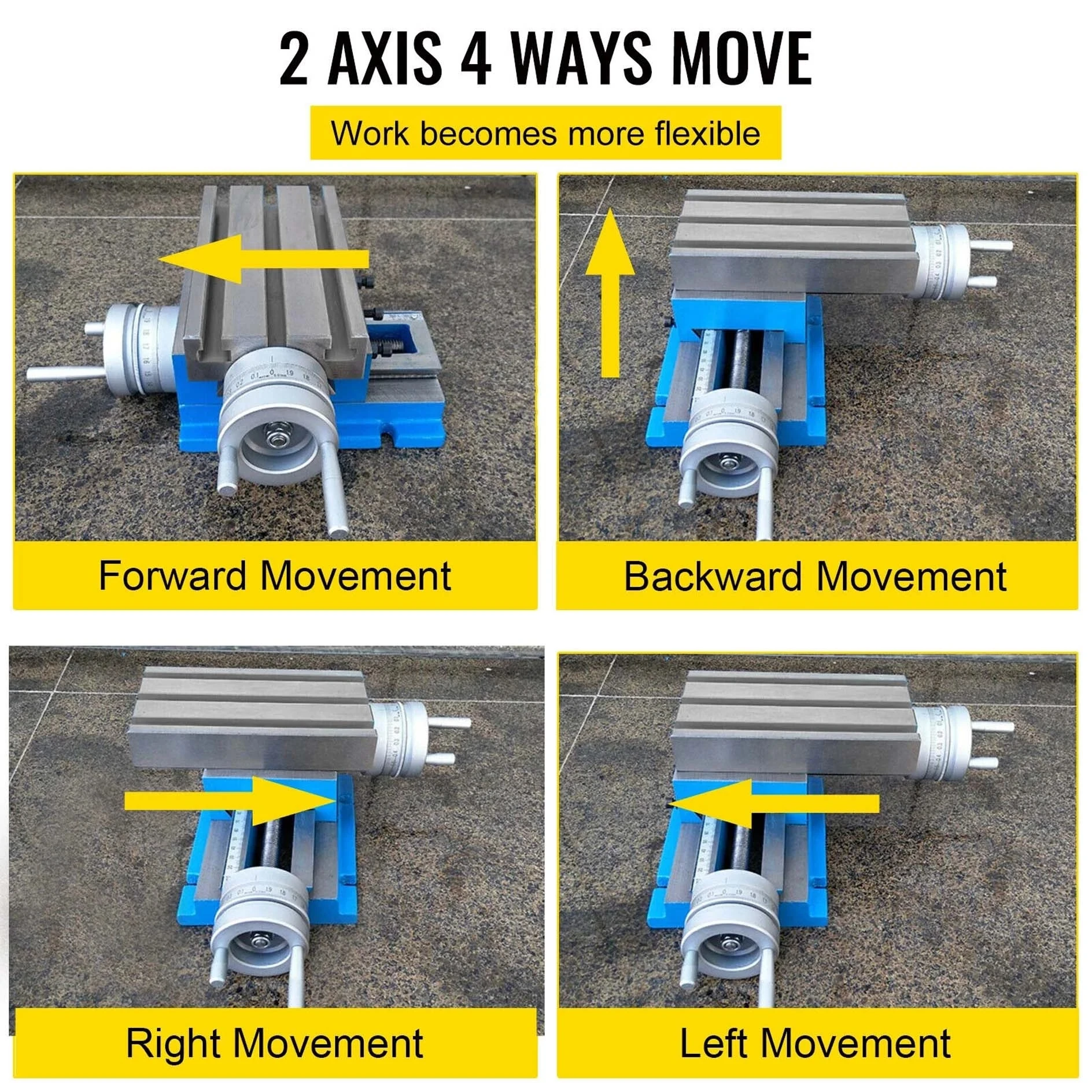 1pc Milling Drilling Worktable Compound Cross Slide Multifunction Bench Table Cross Precision Multi-functional Drill Vise Adjust