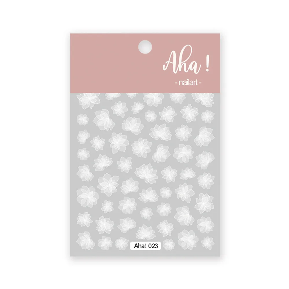 1pc branco nuvem adesivos de unhas/ultra fino arte do prego adesivos auto adesivo decalques estrela lua/flor branca/nuvens kawaii cor do prego