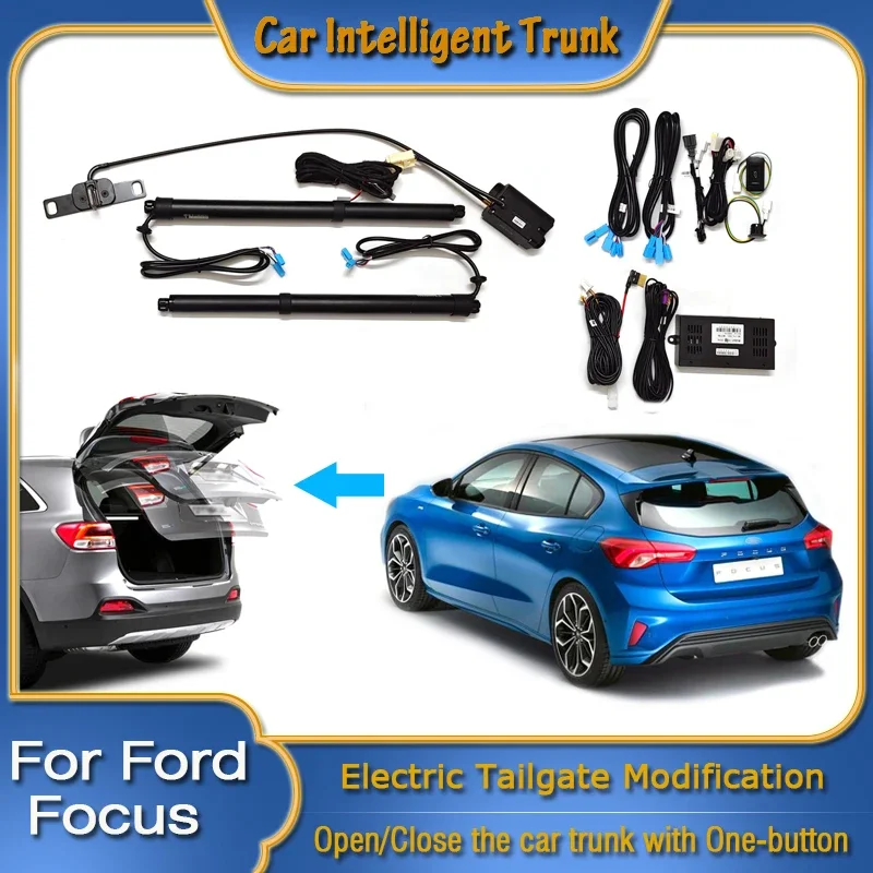 

For Ford Focus 2018~2024 Car Power Trunk Opening Smart Electric Suction Tailgate Intelligent Tail Gate Lift Strut Modification