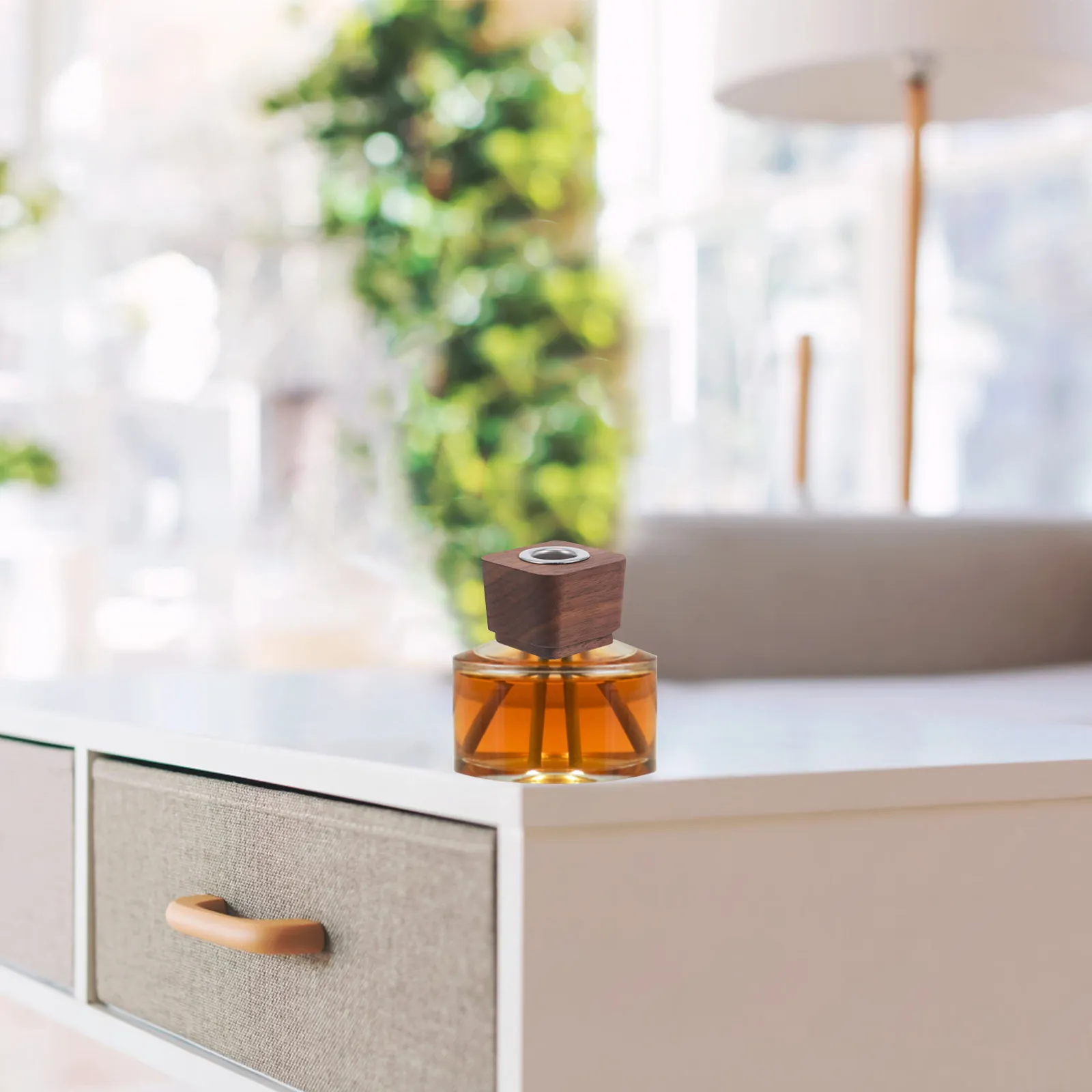 

Aromatherapy Bottle Wooden Lid Walnut Wood Replacement Lid Diffuser Cover Essential Oil Accessory Fragrance Bottle Cap