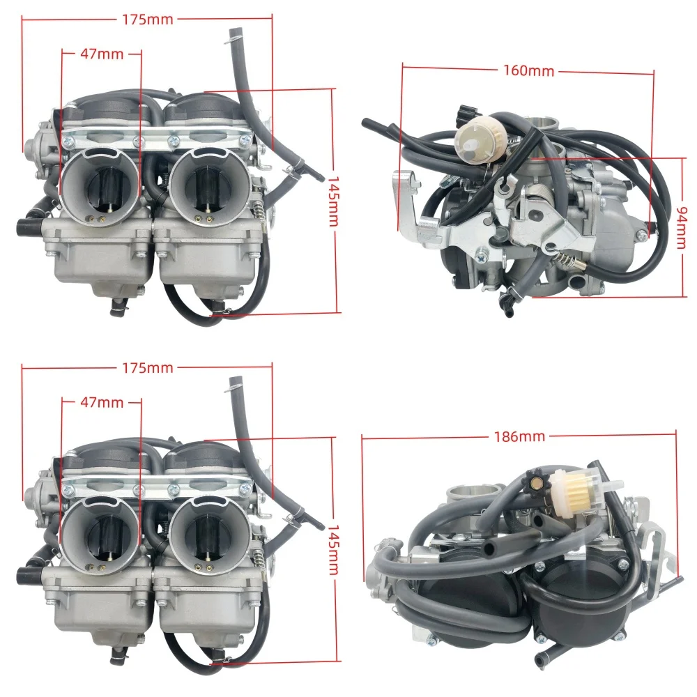 Durable motorcycle carburetor suitable for carburetor 250R 250 EX250 1988-2007 15001-1433 15003-160 606-079
