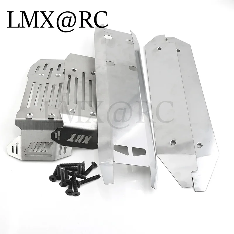 5pcs Stainless Steel Front Rear Chassis Armor Skid Plate Protector for Traxxas 1/10 MAXX V2.0 W/WIDEMAXX MONSTER TRUCK-89086-4