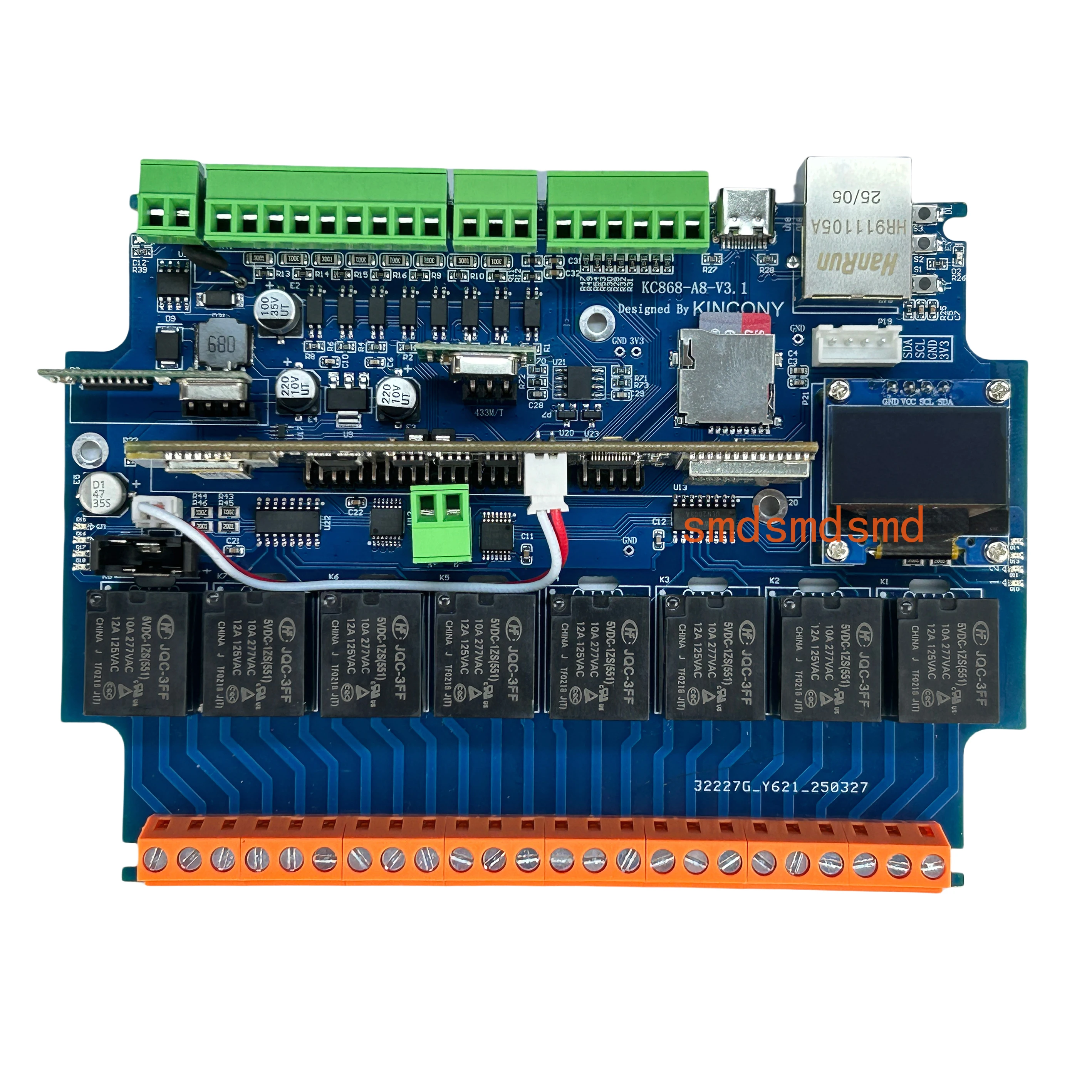 A8v3 ESPHome ESP32-S3 Smart Controller Development Relay Board Support RF RS485 Tuya App Alexa Google Home Voice Control KCS v3