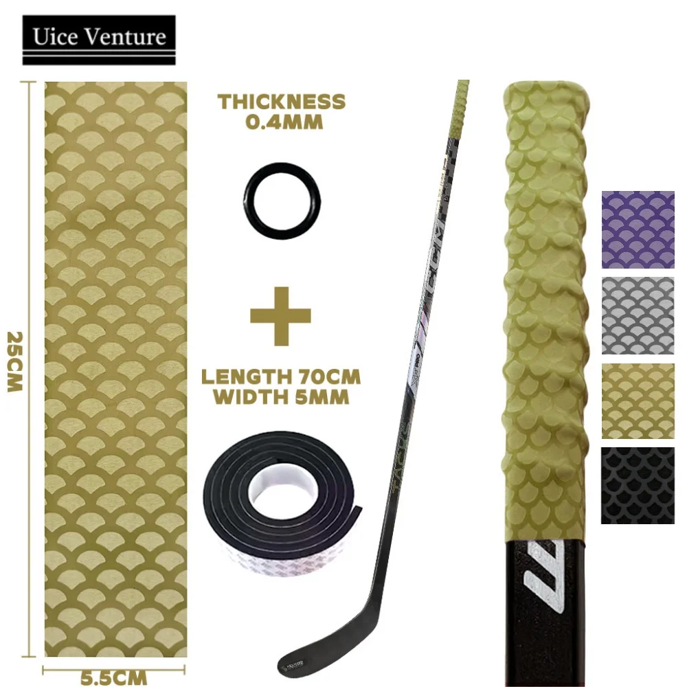 Ice Hockey Stick Tape Heat Shrinkable Sleeve Thickened 0.4mm Hockey Grip Tape For Tennis Fishing Badminton Sport Stick Grip