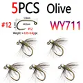 5pcs Olive Size 12