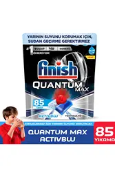 Quantum Max 85 Capsule Dishwasher Detergent Tablet Clean Dish plate Cup Cleaning