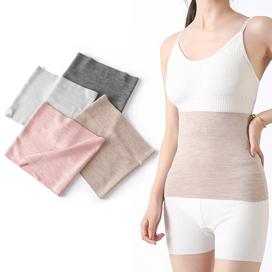 Women Velour Thin Waist Belt Fitness Support Summer Lumbar Brace Stomach Protect Sport Safety Anti-Cold Waistband Cummerbunds