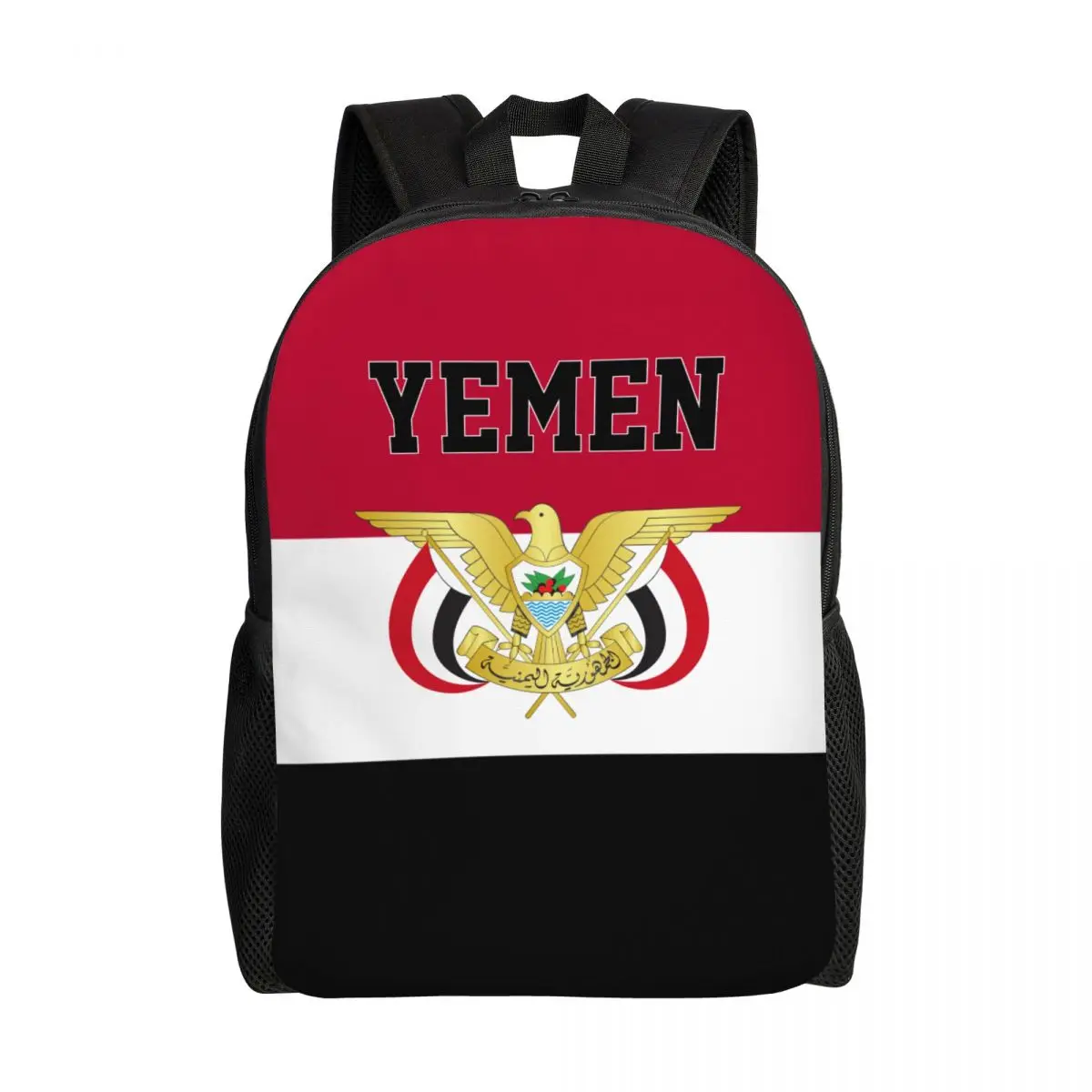 2023 Yemen Country Flag Backpack Middle School Student Schoolbag Casual Back Pack Travel Bag Unisex Backpack