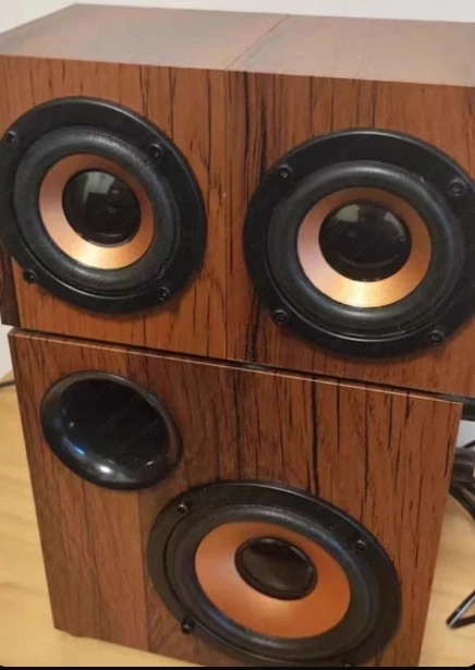 Wooden Computer Audio Subwoofer Home Notebook Overweight Bass Wired Desktop Audio Home Mobile Phone Audio