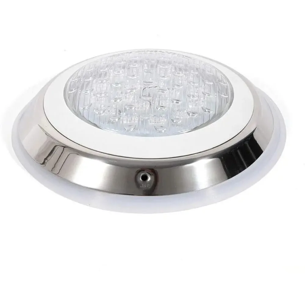 

12V 54W Pool Light Underwater Color-Change LED Lights RGB IP68 with Remote Stainless Steel Shell