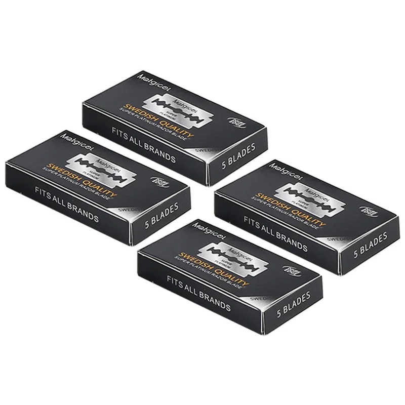 

Wholesale 20 Pcs Ultra- For Blade Stainless Steel Razor safety Double Edge Safety Razor Blades To Shave Blade Manual